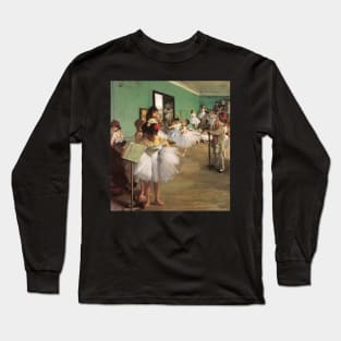 The Dance Class by Edgar Degas Long Sleeve T-Shirt